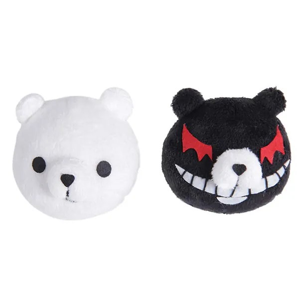 Zhenzhiao Anime Cosplay Monokuma Accessories Plush Junko Enoshima Bear Clips Dangan Ronpa, Monokuma Junko Enoshima hair clips(H01)