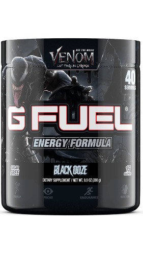 G Fuel Venom Elite Energy Powder, 9.9 oz (40 Servings) - Black Cherry