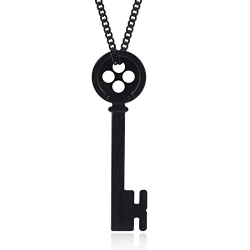 PILLOBOX Anime Necklace, Anime Movies Cosplay Jewelry Accessories Charsm Gifts For Teens Boys Girls Friends … - Coraline key necklace