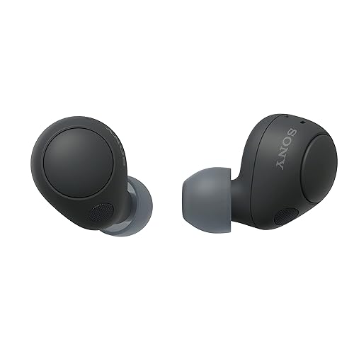 Sony WF-C700N Wireless, Bluetooth, Noise Cancelling Earbuds (Small, Lightweight Earbuds with Multi-Point Connection, IPX4 rating, up to 20 HR battery, Quick Charge, iOS & Android) Black - Black - Single