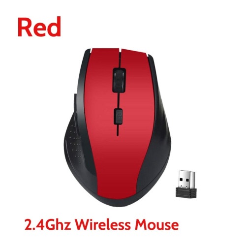2.4GHZ Wireless Mouse - Red
