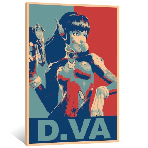 ZNO Overwatch D.Va Canvas Art Poster and Wall Art Picture Print Modern Family Bedroom Decor Posters 12x18inch(30x45cm) - 12x18inch(30x45cm) Ready to Hang -6