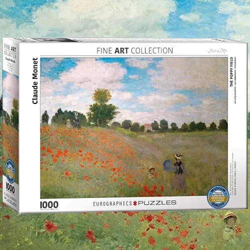 1000 Piece Jigsaw Puzzle | Claude Monet - Poppy Field