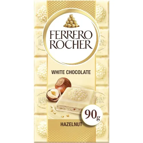 Ferrero Rocher White Chocolate Bar and Hazelnut
