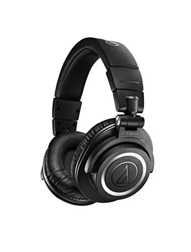 Audio-Technica ATH-M50xBT2 Wireless Over-Ear Headphones, Black - Black - Bluetooth Wireless - Headphone