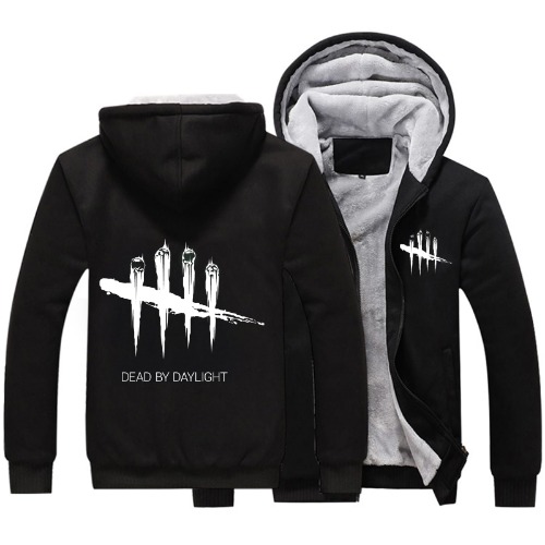 Heren Zip Up Hoodies voor Dead Daylight Sweatshirts Fleece gevoerde jassen zwaargewicht jassen capuchon Pullover herfst winterouterwear tops-B||M - M - B