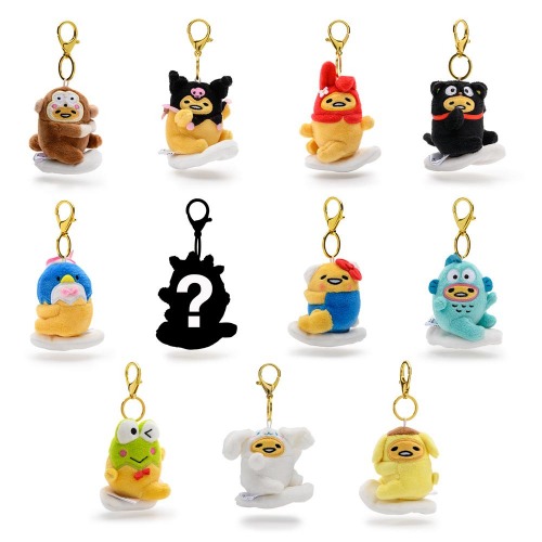 Gudetama the Lazy Egg Plush Charm Keychains by Kidrobot x Sanrio® | Single Blind Box Keychain