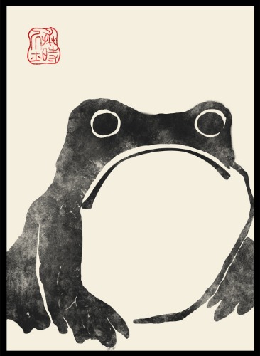 Matsumoto Hoji Japanese Frog Art Print | 16x20 inches/40x50cm