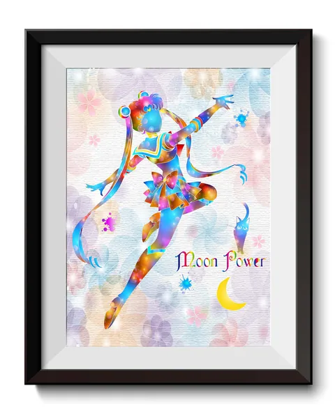 Uhomate Pretty Soldier Sailor Moon Home Canvas Prints Wall Art Inspirational Quotes Wall Decor Living Room Bedroom Bathroom Artwork C012 (8X10)