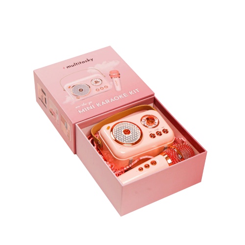 On-the-Go Mini Karaoke Machine - Blush Pink