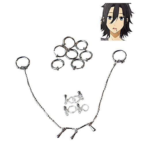 Tugia Miyamura Izumi Earring,Anime Horimiya Cosplay Costume Accessories - Clip on