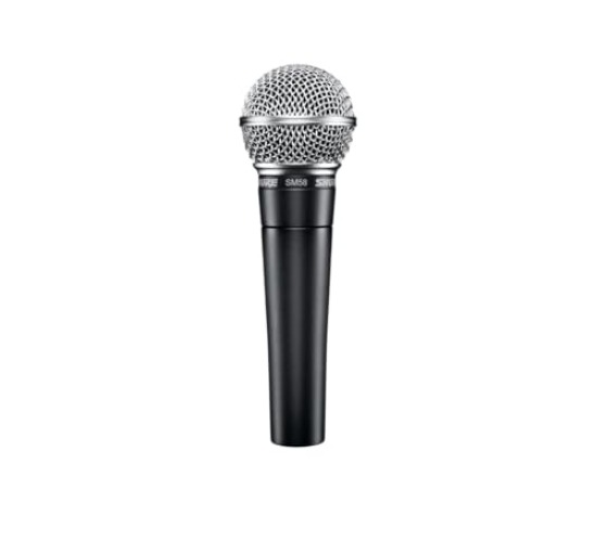 Shure SM58-CN Cardioid Dynamic Vocal Microphone with 25' XLR Cable, Pneumatic Shock Mount, Spherical Mesh Grille with Built-in Pop Filter, A25D Mic Clip, Storage Bag, 3-pin XLR Connector - SM58-CN Only