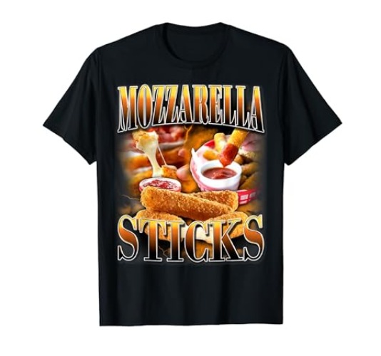 Mozzarella Cheese Sticks Bootleg Rap CD Aesthetic Funny Meme T-Shirt - Women - Royal Blue - 3X-Large