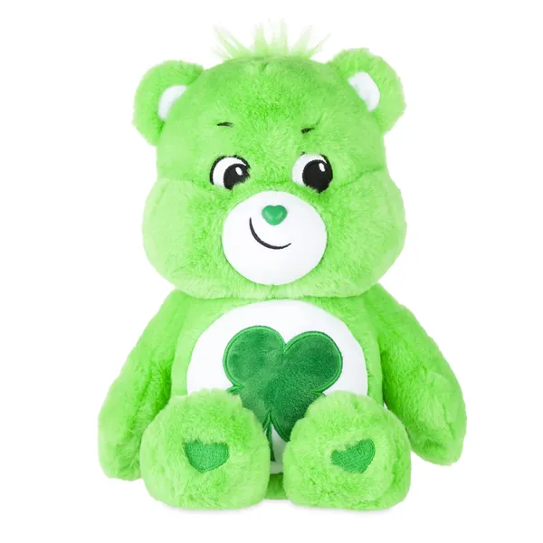 Care Bears Good Luck Bear Stuffed Animal, 14 inches , Green - Good Luck Bear