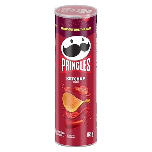 Pringles Potato Chips, Ketchup, 156 Grams/5.50oz {Imported from Canada} - 5.5 Ounce (Pack of 1)