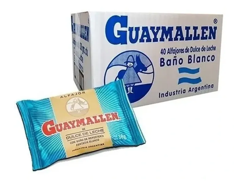 Alfajor Guaymallen Blanco X40 Un. $ 1.449