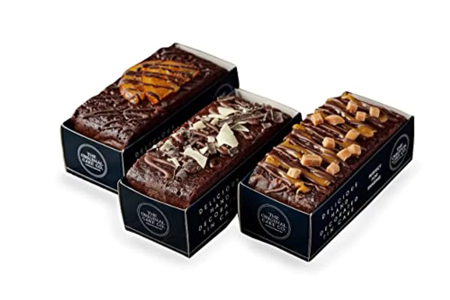 The Original Cake Company - Luxury Chocolate Cakes - Handmade Chocolate Truffle Cake - Triple Chocolate, Belgian Chocolate Orange, Salted Caramel – 3 x 350g - Trio of Chocolate