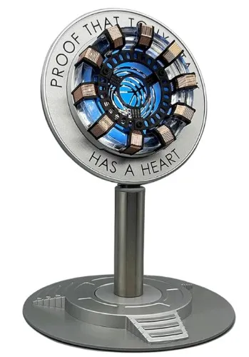 Arc Reactor Light, Rechargeable Superhero Lamp, Multi-Color Cute Table Decor, Gifts for Him, Has A Heart(Touch/Remote).