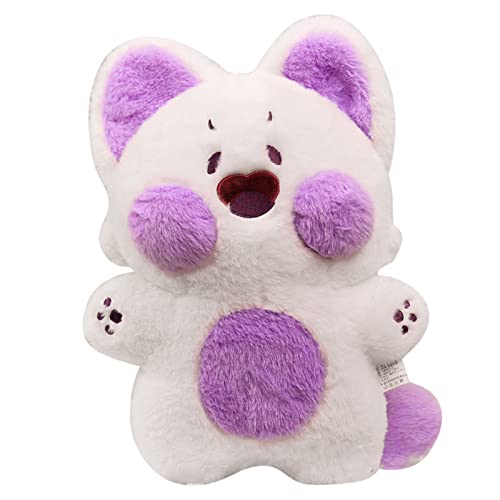 White n Purple Cat Plush