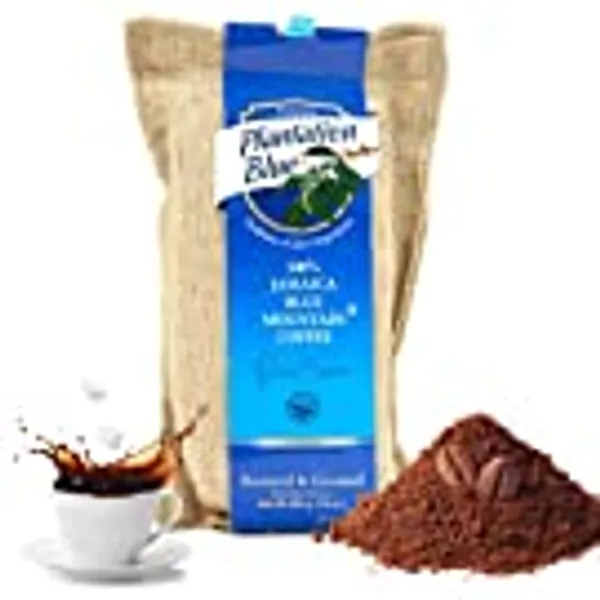 100% Jamaica Blue Mountain Coffee Medium Roasted and GROUND (16oz)