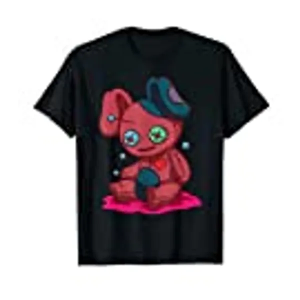 Goth Bunny Shirt Emo Clothes Voodoo Doll Kawaii Bunny T-Shirt