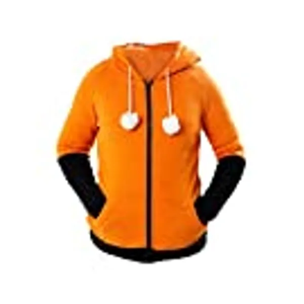 Anime Fox Orelhas Cosplay Hoodie Fleece Jacket halloween Cosplay Sweatshirt Cute Animal Costume Coat