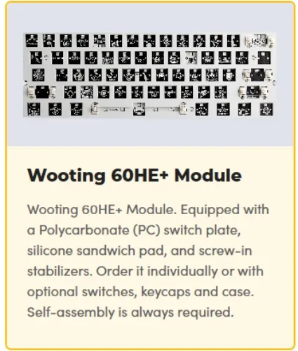 Modded Wooting 60HE+