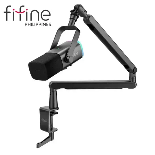 FIFINE AM8 AmpliGame XLR/USB Dynamic Microphone with BM88 Boom Arm