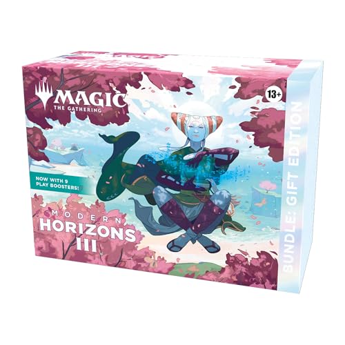 Magic: The Gathering Modern Horizons 3 Bundle: Gift Edition – Deluxe Bundle with 1 Collector Booster, 9 Play Boosters, Full-Art Lands + Exclusive Accessories - Gift Bundle