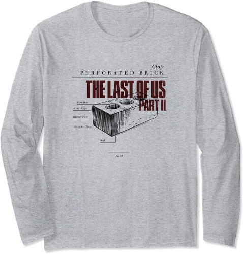 The Last of Us Brick Schematic Long Sleeve T-Shirt