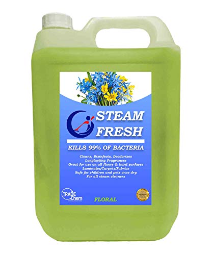 STEAM CLEANING DETERGENT SOLUTION - CLEANER FLUID FOR ALL MACHINES - FLORAL 5L - Floral