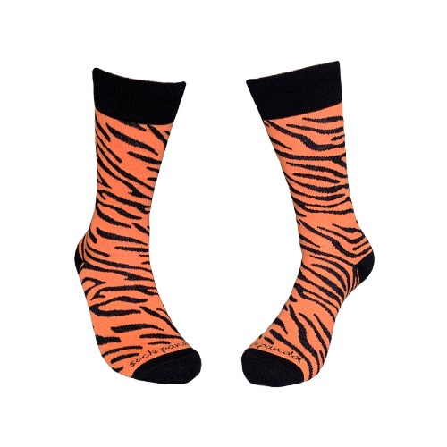 Tiger Striped Socks from the Sock Panda (Adult Medium)