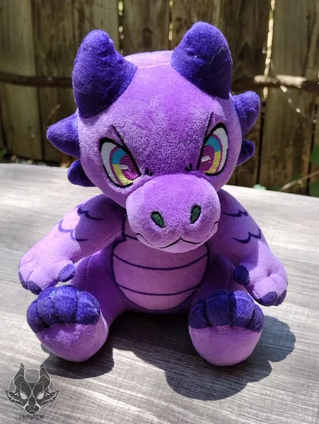 PURPLE Kobold Plushie - IN STOCK! - Dungeons & Dragons Inspired Stuffed Animal ttrpg Plush Toy - Lavender Belly Soft Scaly Monster Anthro