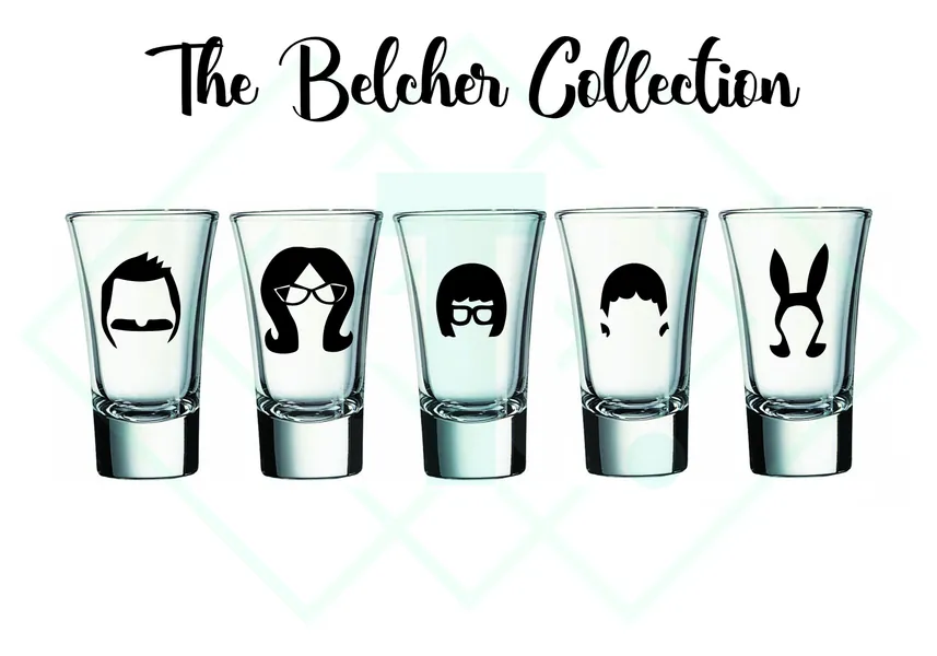 The Belchers || 5 Piece Shot Glass Collection