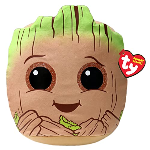 TY Plush - Squishy Beanies - Groot (25 cm) (TY39251) - Groot - 10 Inches