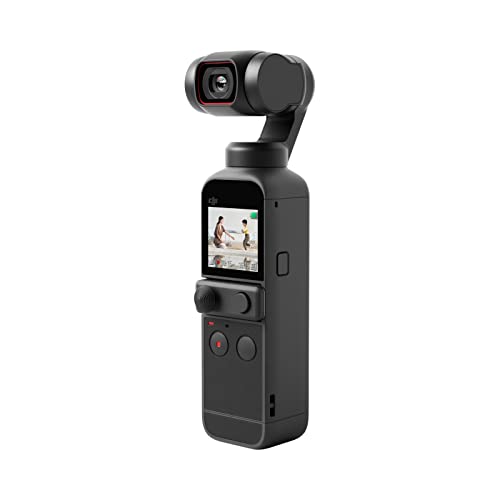 DJI Pocket 2 - Handheld 3-Axis Gimbal Stabilizer with 4K Camera, 1/1.7" CMOS, 64MP Photo, Face Tracking, YouTube, TikTok, Vlog, Portable Video Camera for Android and iPhone, Black - DJI Pocket 2 - Single