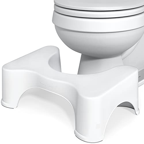 Squatty Potty The Original Bathroom Toilet Stool, 7 Inch height, White - 7"
