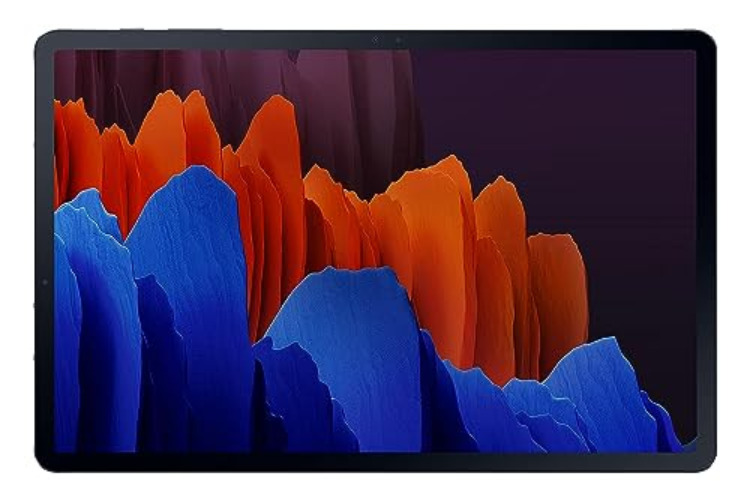SAMSUNG Galaxy Tab S7+ Plus 12.4” 128GB Android Tablet w/ S Pen Included, Edge-to-Edge Display, Expandable Storage, Fast Charging USB-C Port, ‎SM-T970NZKAXAR, Mystic Black - S7+ Tablet - 128GB - Mystic Black