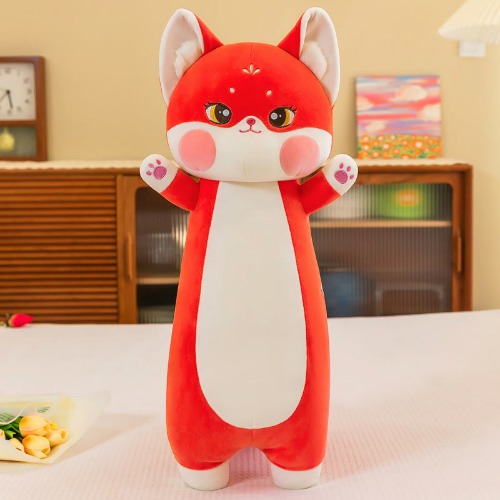 izable Long Plush Fox Toy - 3 / 70cm