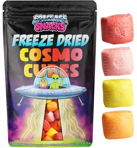 Freeze Dried Starbursts - Premium Candy Shipped in a Box for Extra Protection - Space Age Snacks Cosmo Cubes for All Ages - 5 Ounce (Pack of 1)