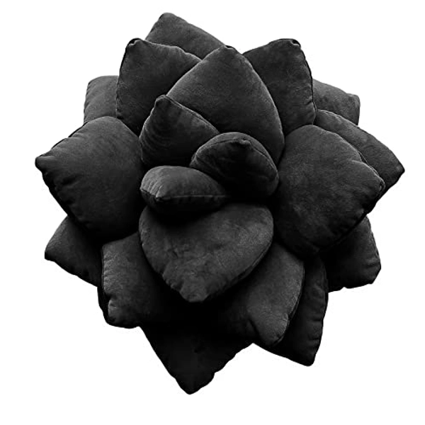 Green Philosophy Co. Plush Leaf Pillow - 3D Accent Succulent Leaf Throw Pillow for Couch Sofa Living Room Home Decor for Plant Lovers, Garden Lovers, Green Thumb Family & Friends