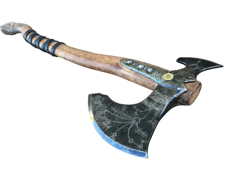 Kratos axe, Leviathan axe, God of War, viking axe, cosplay axe, cosplay armor, cosplay weapon, prop, replica, Kratos weapon, costume weapon - 