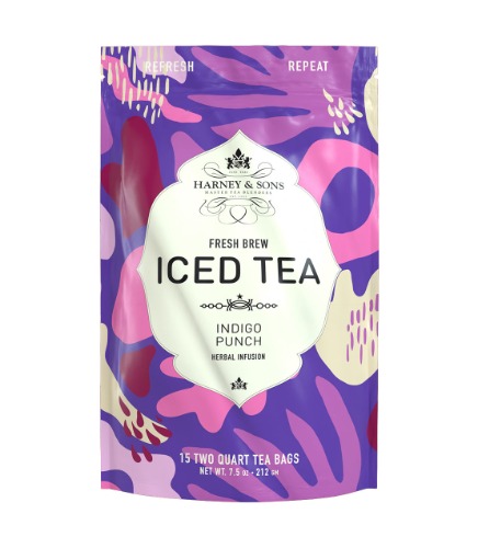 Indigo Punch Fresh Brew Iced Tea | Iced Tea Pouches / Bag of 15 Pouches