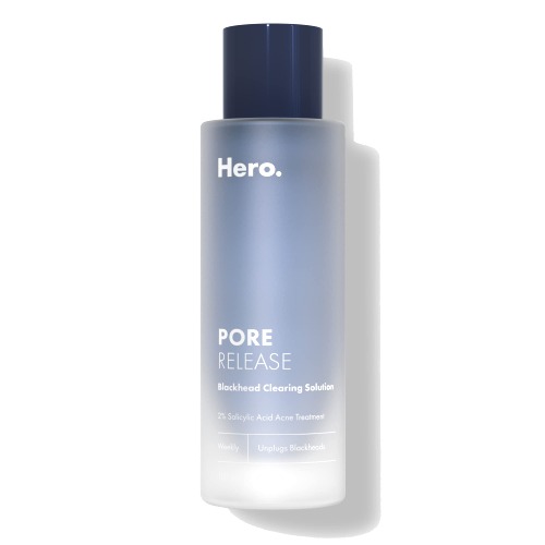 HERO COSMETICS Pore Release Blackhead Solution from Derm-tested Treatment for Reducing Blackheads and Pore-Clogging Buildup - Vegan-friendly, with PHA, AHA, Salicylic Acid (3.38 Fl. Oz)