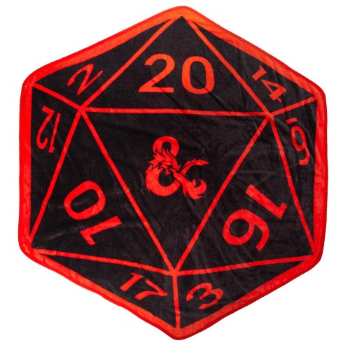 Bioworld D20 Shaped Dungeons & Dragons Throw Blanket