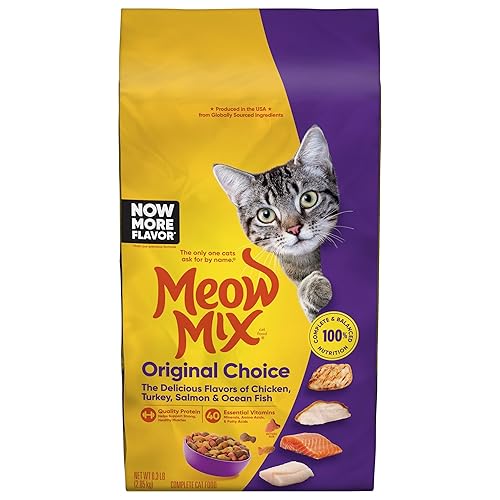 Meow Mix Original Choice Dry Cat Food, 6.3 Pound Bag - 6.3 Pound (Pack of 1)