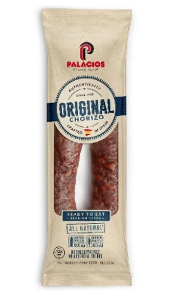 Chorizo Autentico Mild by Palacios. Imported from Spain. 7.9 Ounce