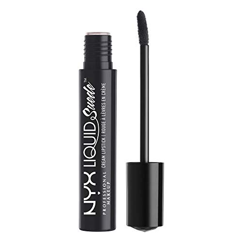 NYX PROFESSIONAL MAKEUP Liquid Suede Cream Lipstick - Alien (Black) - Alien - 0.13 Fl Oz (Pack of 1)