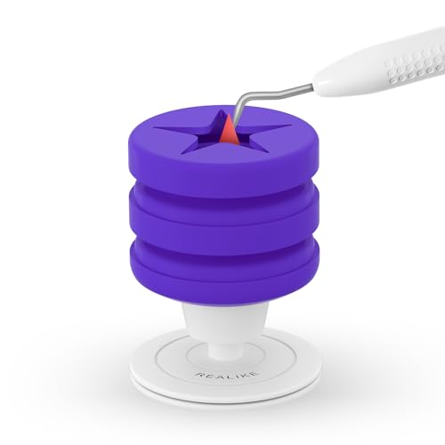 REALIKE Vinyl Weeding Scrap Collector Rotary Vinyl Collector Holder for HTV Crafting Vinyl Suctioned Holder for Tools Accessories Kits Storage - Purple