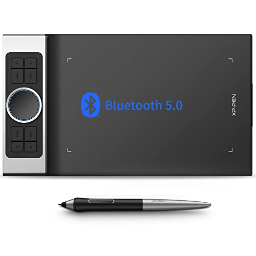 XPPen Deco Pro MW Bluetooth Graphics Tablet 11×6 Inches Wireless Drawing Tablets Painting Pen Tablet for Drawing and Remote Learning (Deco Pro MW) - Medium - Wireless